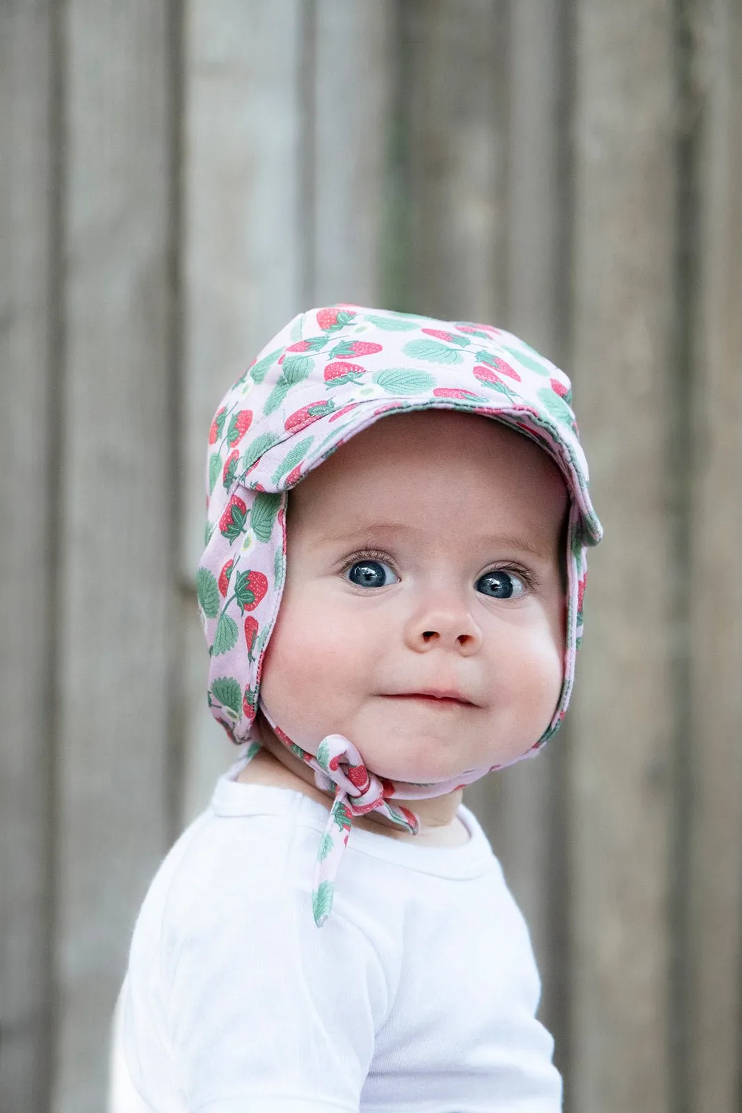 Strawberry Flap Hat