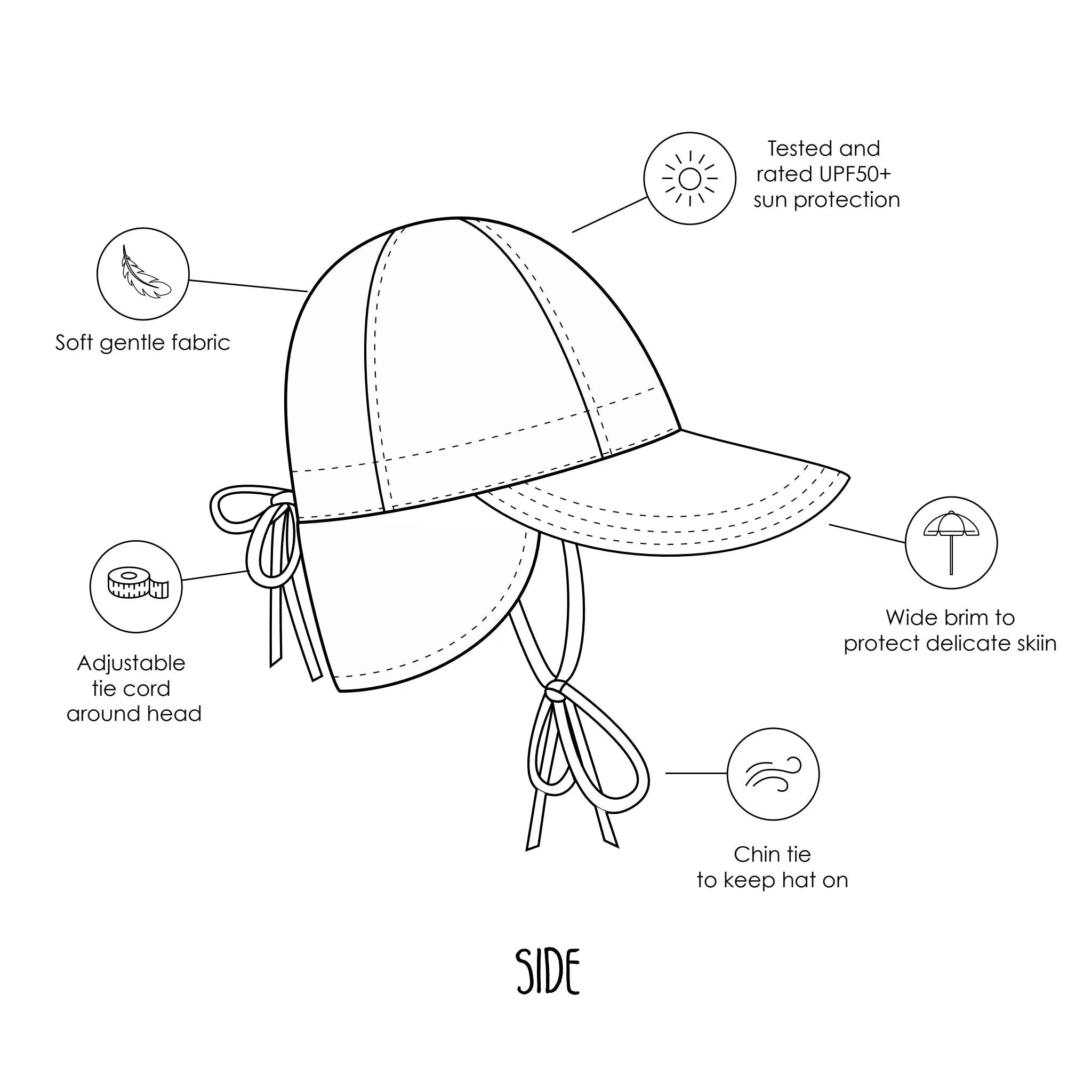 Strawberry Flap Hat