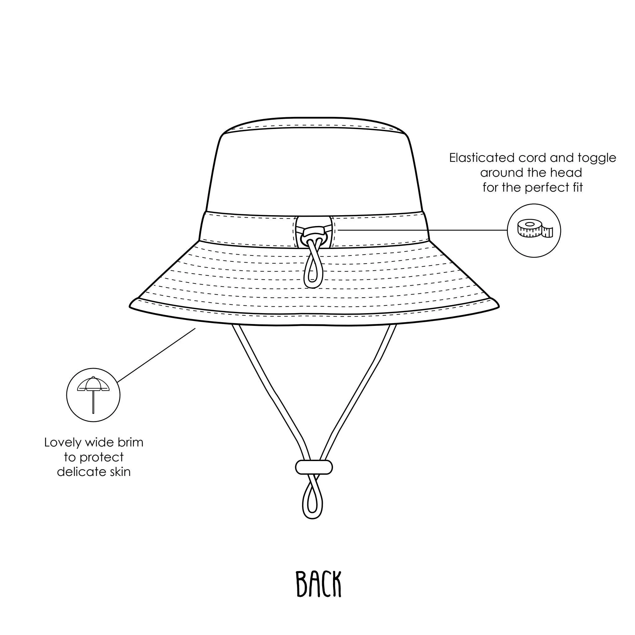 Strawberry Frayed Bucket Hat