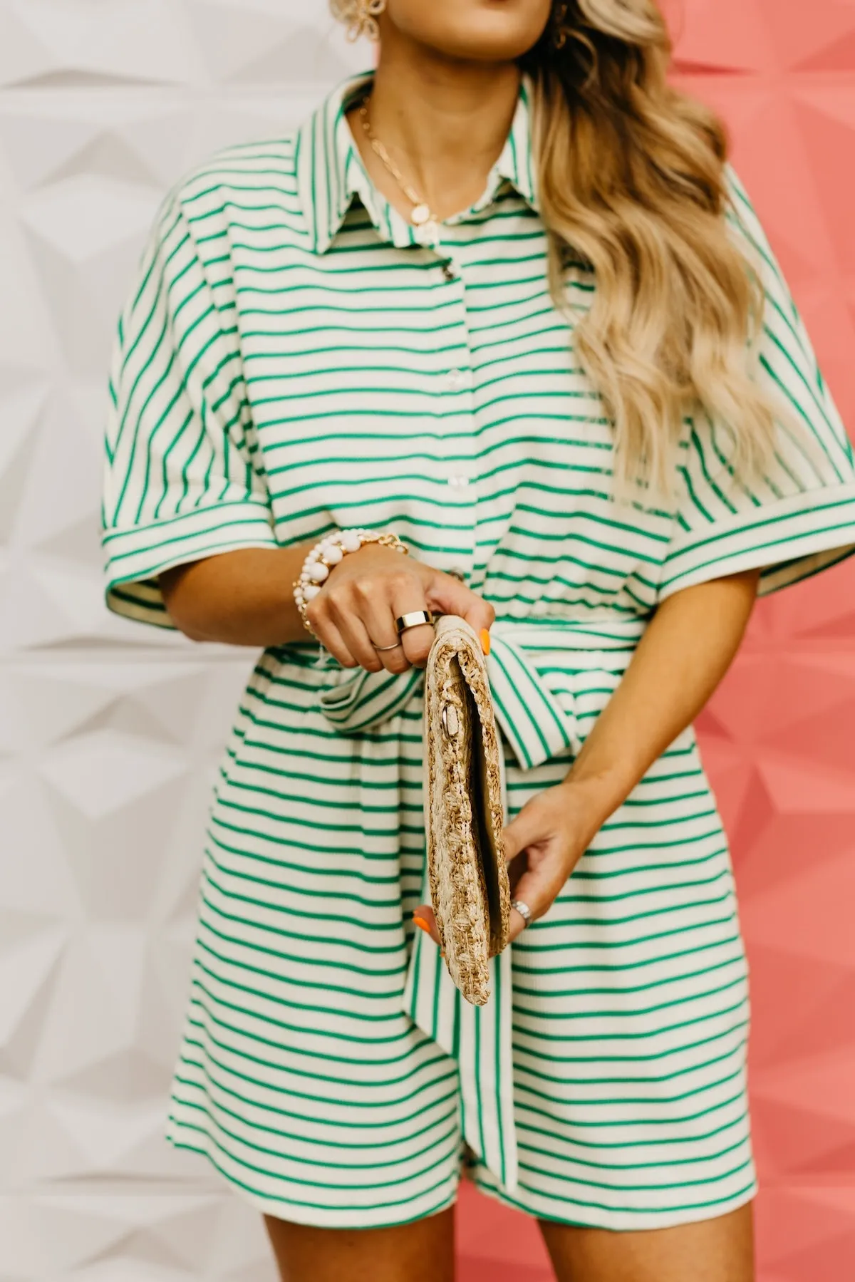 The Hallie Straw Clutch Bag