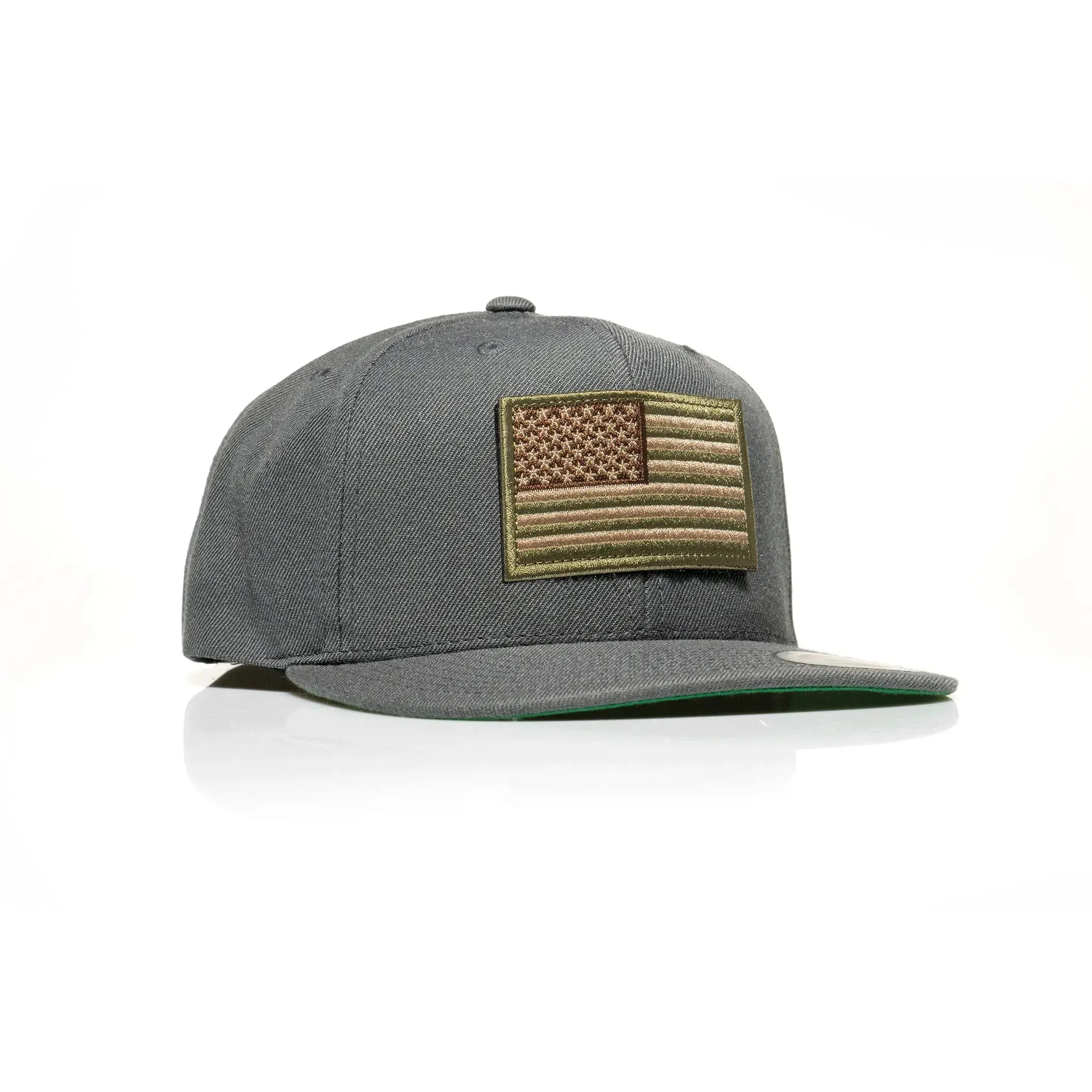 USA Tan Flag Patch Snapback