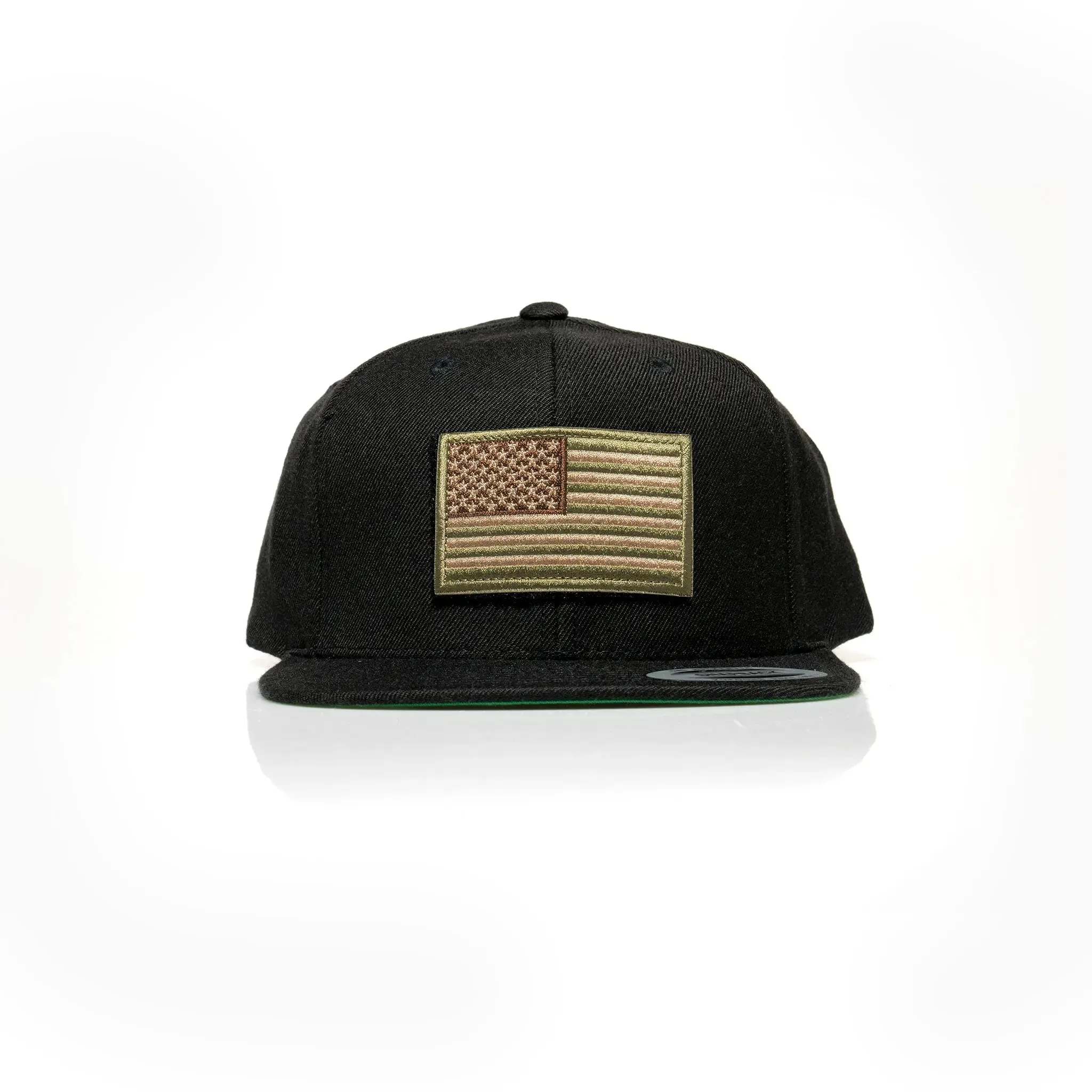 USA Tan Flag Patch Snapback