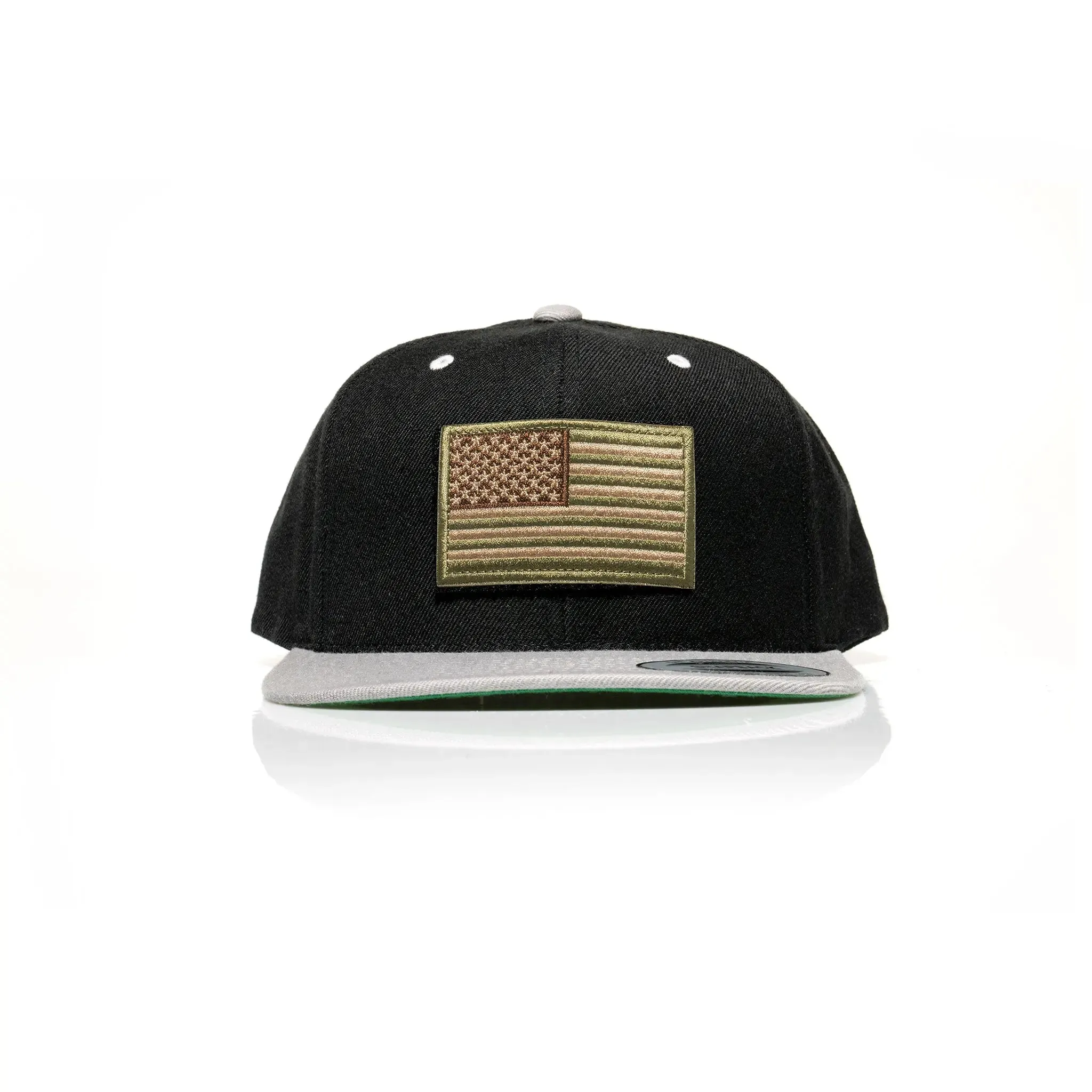 USA Tan Flag Patch Snapback