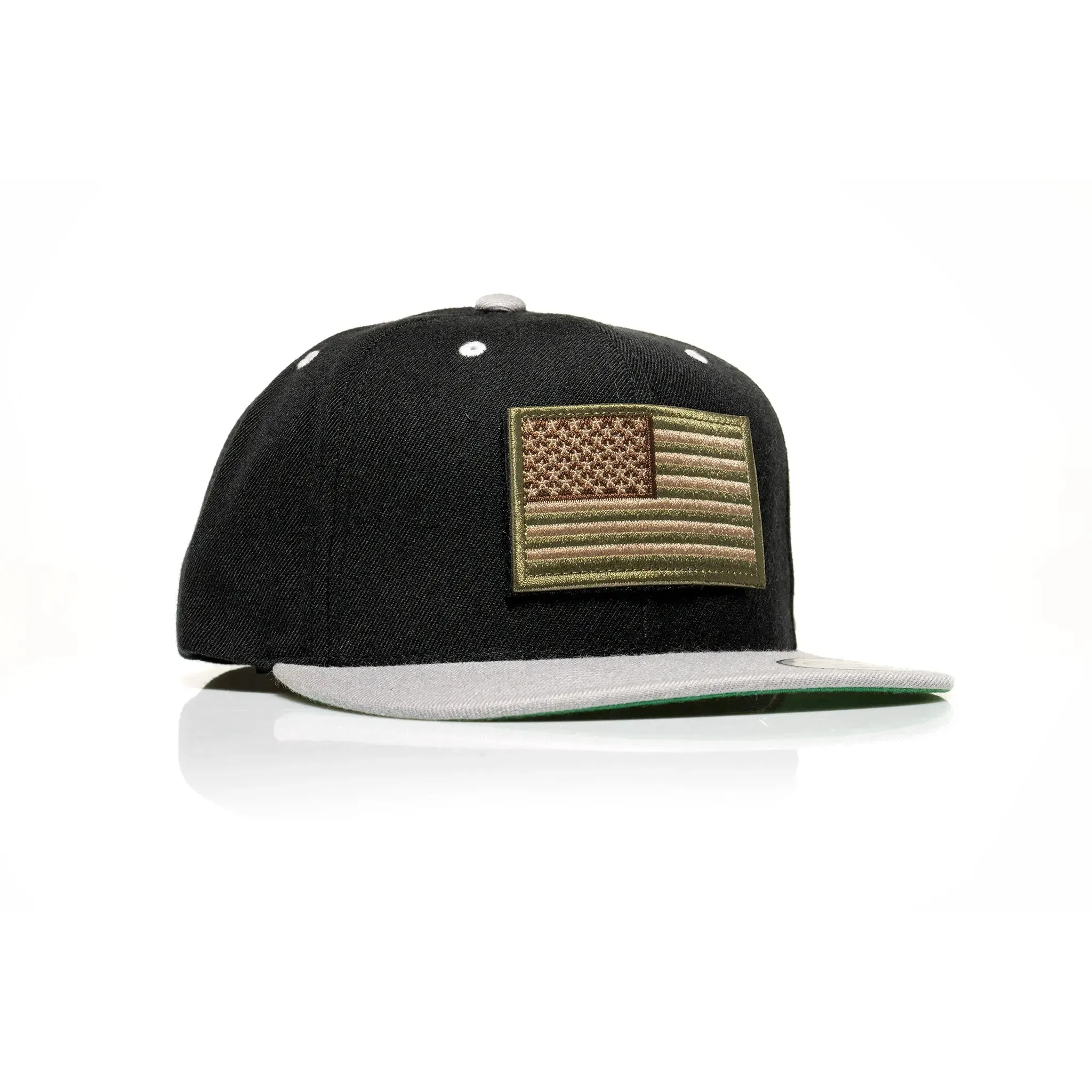 USA Tan Flag Patch Snapback