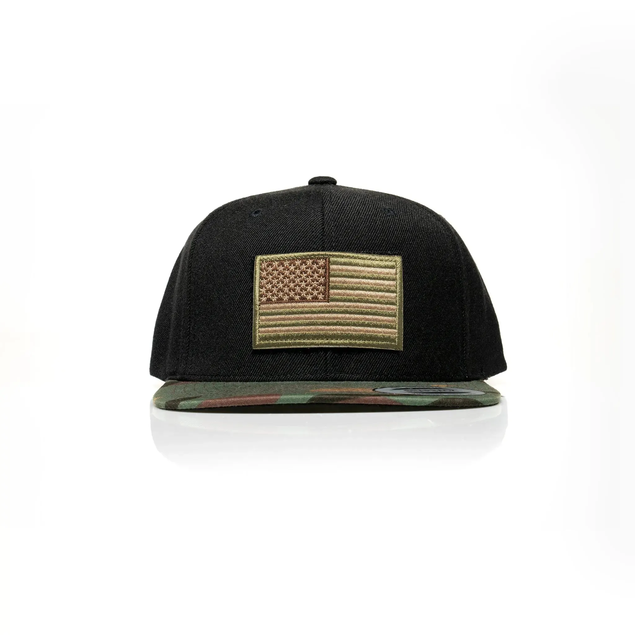 USA Tan Flag Patch Snapback