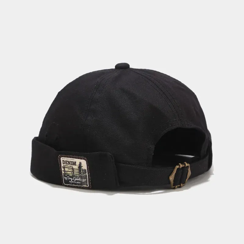 Vintage Brimless Hat Breathable Beanie Hat Landlord Sailor Cap
