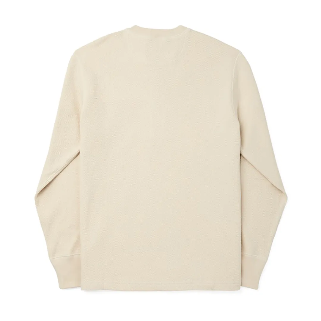 Waffle Knit Henley | Sand