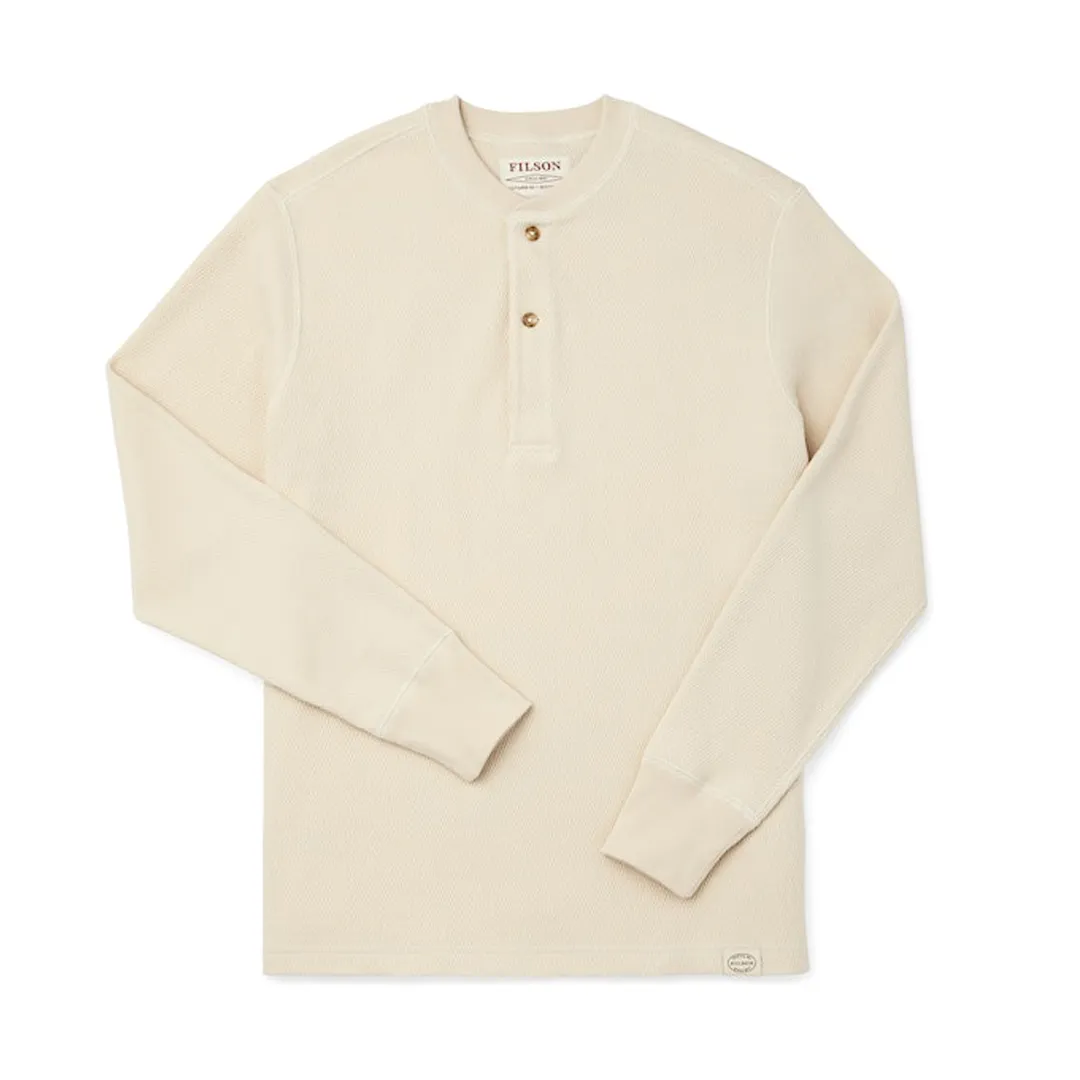 Waffle Knit Henley | Sand