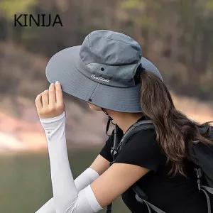 Women Ponytail Fisherman Hat - Stylish and Functional Outdoor Sun Cap